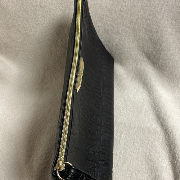 Steve Madden Black Logo Clutch, NWT - Picture 6 of 9